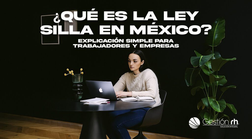 Colaboradora de retail alterna entre estar de pie y sentarse en banco con respaldo, cumpliendo la Ley Silla.